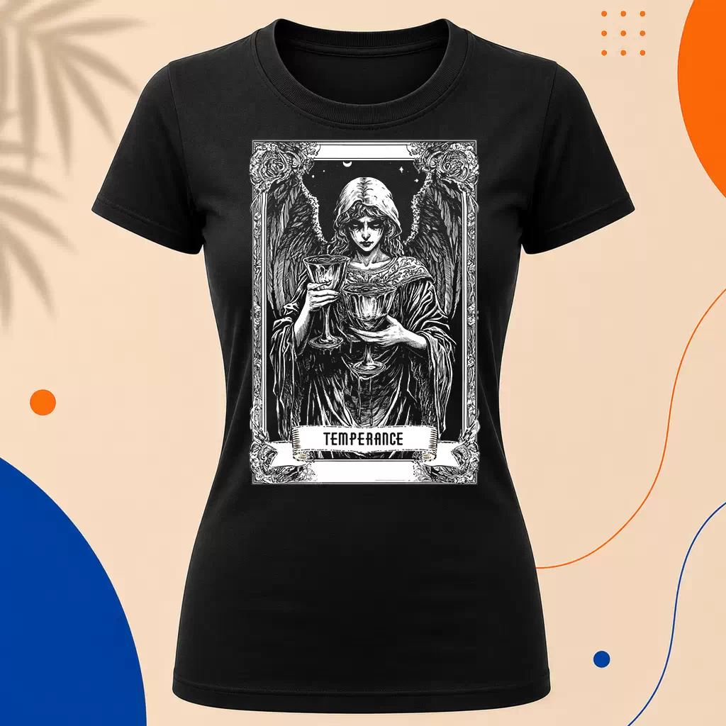 Dámské tričko - Temperance - Mírnost - Tarot - Velká Arkána
